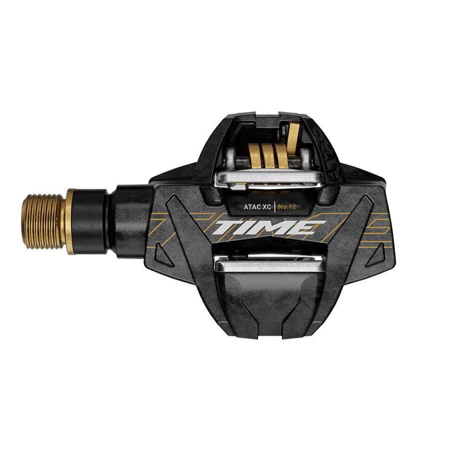 Pedals TIME Time Sport XC 12 ATAC Carbon/Titanium Pedals Carbon/Gold Dark Slate Gray