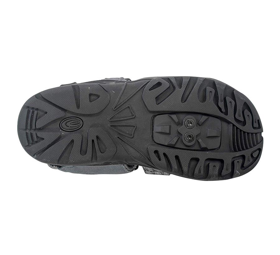 Exustar E-SS515 Clipless Sandals Black/Grey 45-46 Euro or 11-12 US