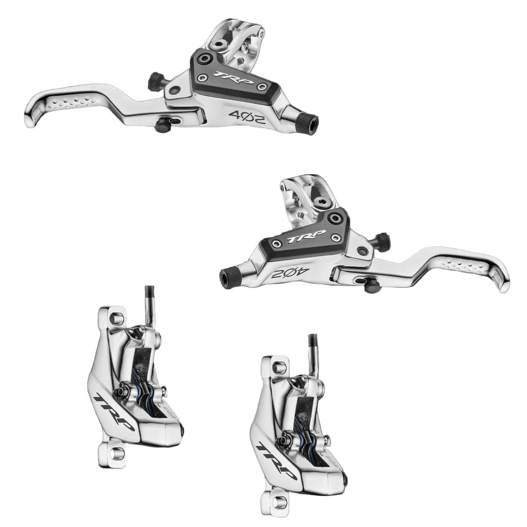 TRP EVO PRO HD-M9040 40 / 20 Anniversary Edition Disc Brake Lever Set - Silver Limited Edition Front/Rear Set