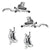 TRP EVO PRO HD-M9040 40 / 20 Anniversary Edition Disc Brake Lever Set - Silver Limited Edition Front/Rear Set