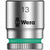 Wera Tool 8790 HMA ZYKLOP 1/4" Drive Socket 13mm