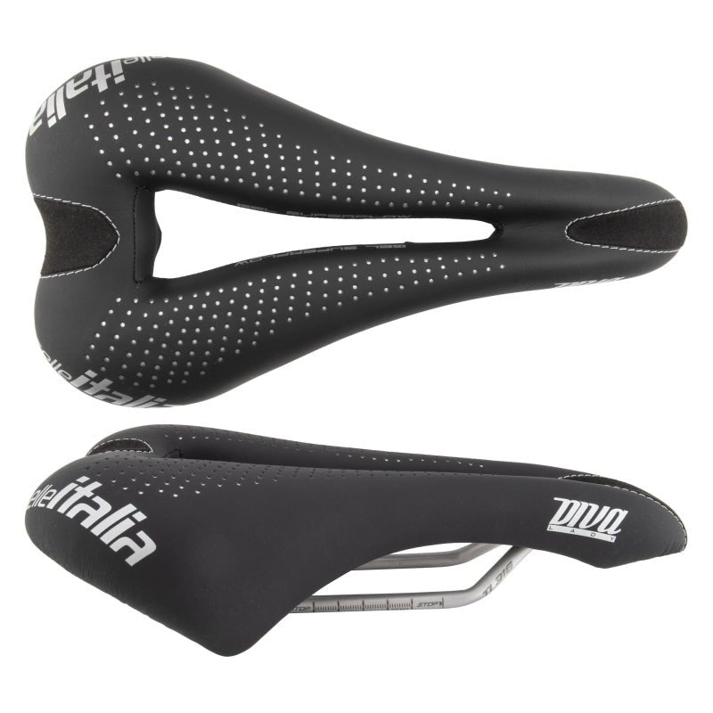 Saddles Selle Italia Selle Italia Diva Gel Superflow Saddle - Titanium Black Womens S3 Dark Slate Gray