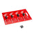 Chain Links and Pins SRAM SRAM Eagle T-Type PowerLock Flattop Connector Link - 12-Speed For Eagle T-Type Flattop Chain Only BLK 4 Pack Red