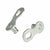 Chains SRAM SRAM PowerLock Chain Connector 1sp Silver 4/Count Light Gray