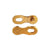 Chain Links and Pins KMC KMC MissingLink-12 Connector - 12-Speed Ti Gold 2 Pairs/Card Goldenrod