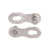 Chain Links and Pins KMC KMC MissingLink-12 Connector - 12-Speed Silver 2 Pairs/Card Gray