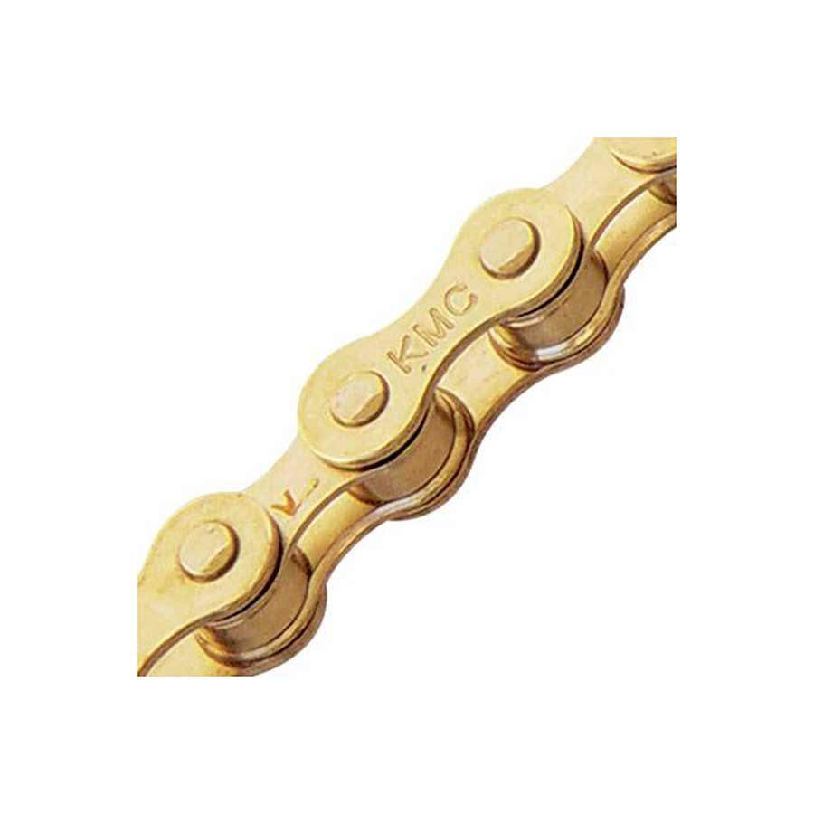 Chains KMC KMC S1 Chain - Single Speed 1/2" x 1/8" 112 Links Gold Tan