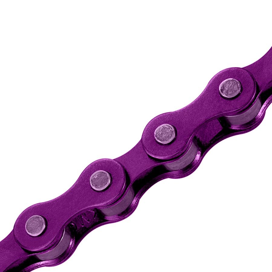 Chains KMC KMC S1 Chain - Single Speed 1/2" x 1/8" 112 Links Purple Dark Magenta