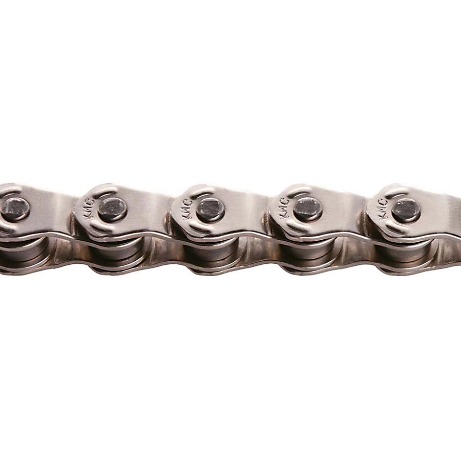 Chains KMC KMC HL1 Narrow Chain - Single Speed 3/32" 100 Links Half Link Chain Silver Gray