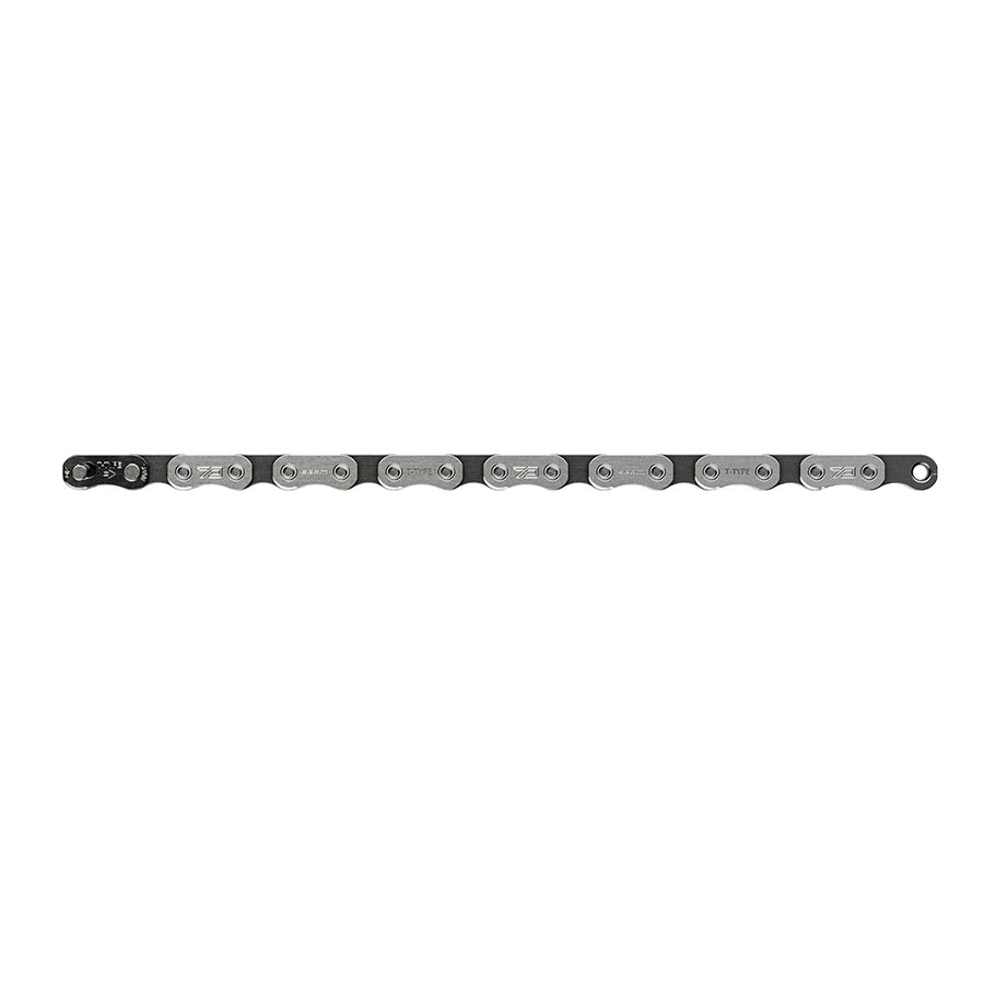 Chains SRAM SRAM Eagle 70 T-Type Flattop Chain - 12-Speed 126 Links Solid Pin Includes PowerLock Connector Silver/BLK Light Slate Gray