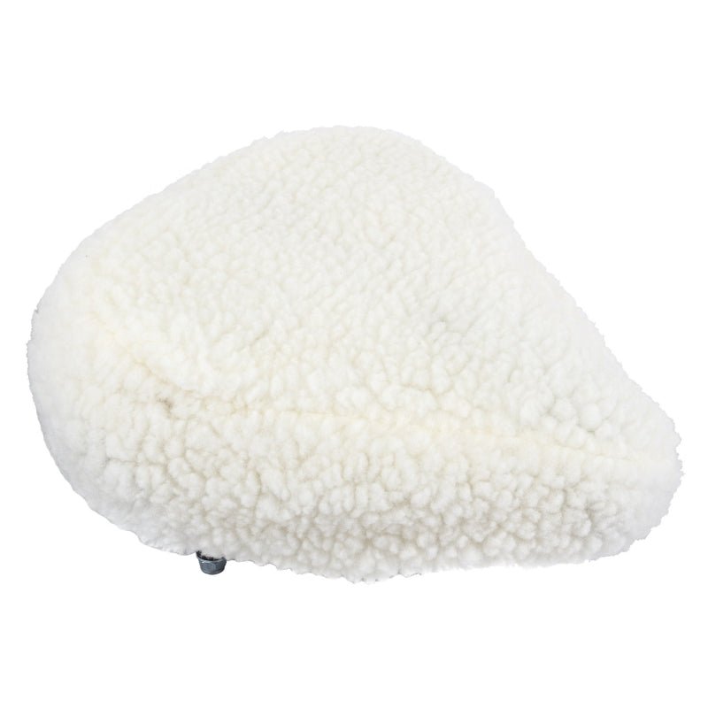 Saddles Sunlite Sunlite Fur Seat Cover Large Cruiser/Exerciser White 11.5x12` Antique White