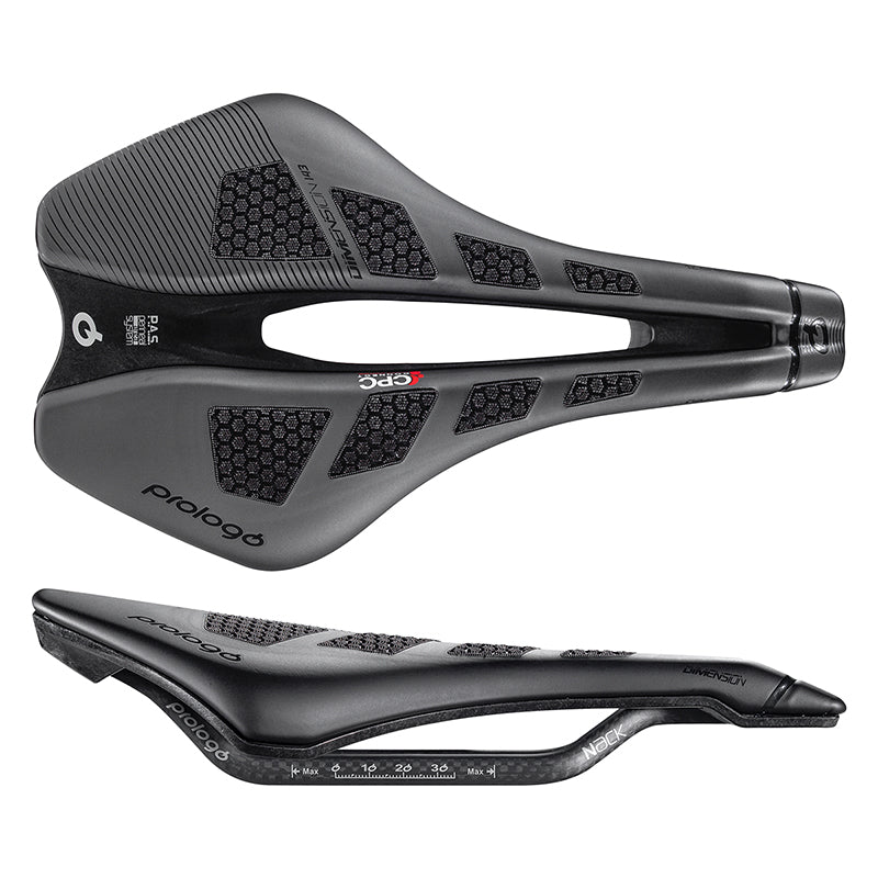 Saddles Prologo Prologo Dimension Nack CPC  Nack Light Foam Microfiber Black 245mmx143mm 159g PAS/CPC Dark Slate Gray