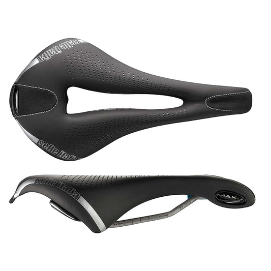Selle Italia Max Flite Gel Superflow Saddle - Titanium Black L3