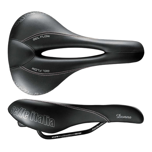 Selle Italia Donna Gel Flow Saddle - Manganese Black Womens L2