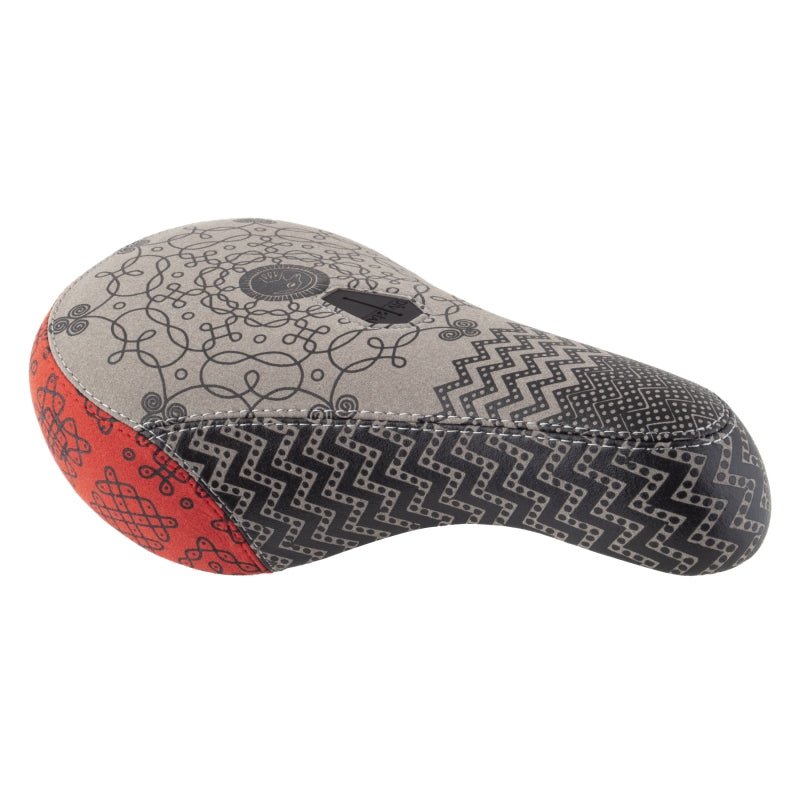 Saddles The Shadow Conspiracy The shadow conspiracy Penumbra Coulomb Series 8 Saddle BMX Pivotal Microfiber Grey/Red 234mmx143mm 343g Dim Gray