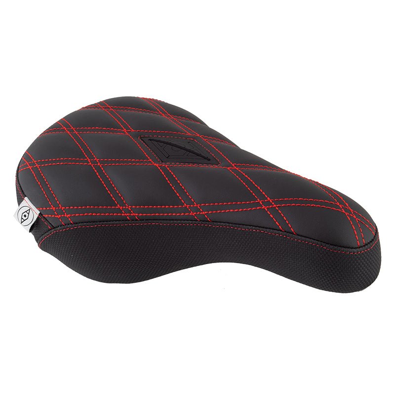 Saddles Alienation Alienation Gripper BMX Pivotal Vegan Leather Red 235mmx140mm 400g Dark Slate Gray