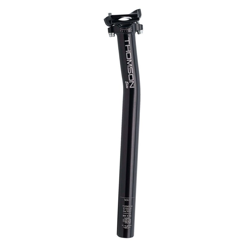 Seatpost Thomson Thomson Elite Setback Seatpost 31.6 x 367 Black Dark Slate Gray