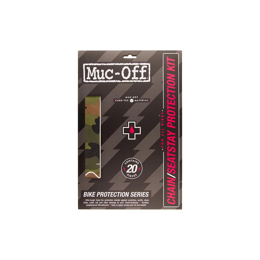 Chainstay/Frame Protection Muc-Off Muc-Off Chainstay/Seatstay Protection Kit - 20-Piece Kit Camo Dark Slate Gray