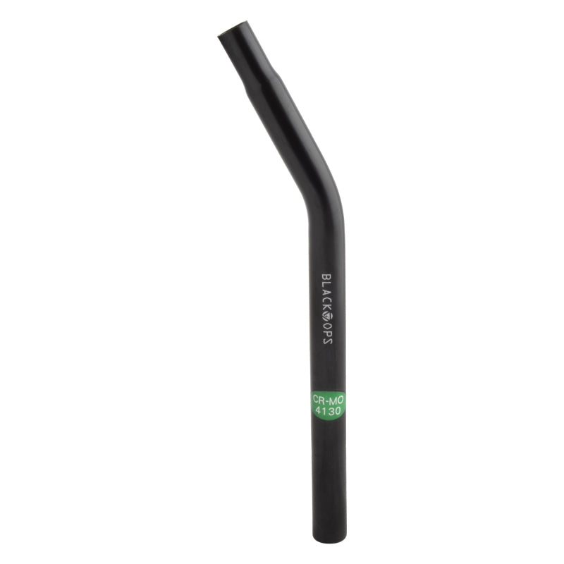 Black ops Lay-Back Seatpost No Support 25.4mm 380mm Black Cro-Mo 65mm 325g