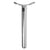Seatpost Sunlite Sunlite Unicycle Seatpost 4-Bolt Post 25.4mm 200mm Chrome 0mm Gray
