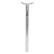 Seatpost Sunlite Sunlite Unicycle Seatpost 4-Bolt Post 25.4mm 300mm Chrome Stl 0mm Light Gray