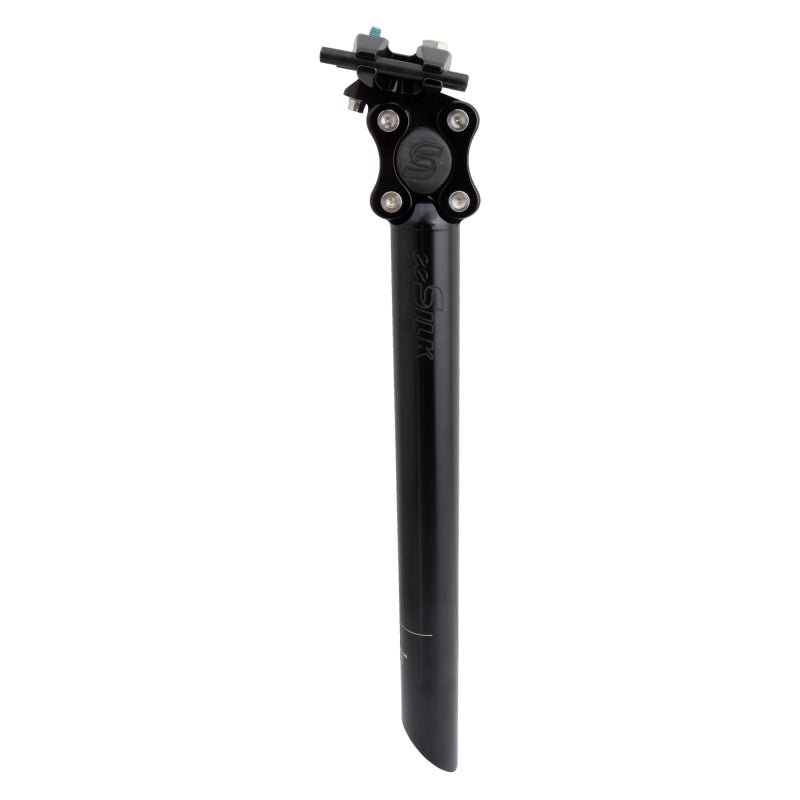 Suspension Seatpost Cane Creek Cane Creek eeSilk Suspension Seatpost - Alloy 31.6 x 375mm 20mm Travel Black Dark Slate Gray
