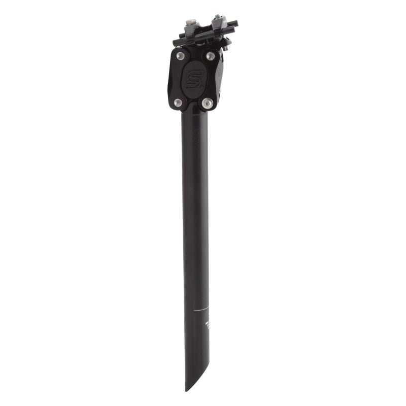 Suspension Seatpost Cane Creek Cane Creek eeSilk+ Suspension Seatpost - Alloy 27.2 x 387mm 35mm Travel BLK Dark Slate Gray