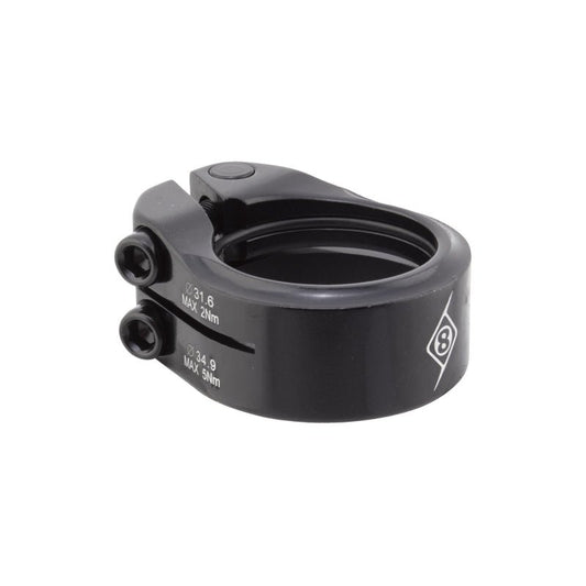 Seatpost Origin8 Origin8 Clampdown Double Seatpost Clamp  34.9 / 31.6 Black AL6061 Dark Slate Gray