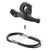 Seatpost Origin8 Origin8 Hangtime Dropper Post Lever Kit Flat Bar Remote Lever Black Composite Dark Slate Gray