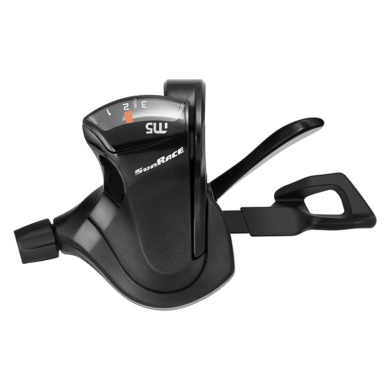 Shifters SunRace Sunrace M503 Trigger Shifter DLM503 Left 3sp 2 to 1 Blk 141g Dark Slate Gray