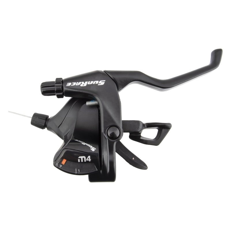 Shifters SunRace Sunrace M406 V Brake/Trigger Shifter STM406 Right 7sp V Brake Blk 219g Dark Slate Gray