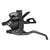 Shifters SunRace Sunrace M406 V Brake/Trigger Shifter STM406 Left 3sp V Brake Blk 220g Dark Slate Gray