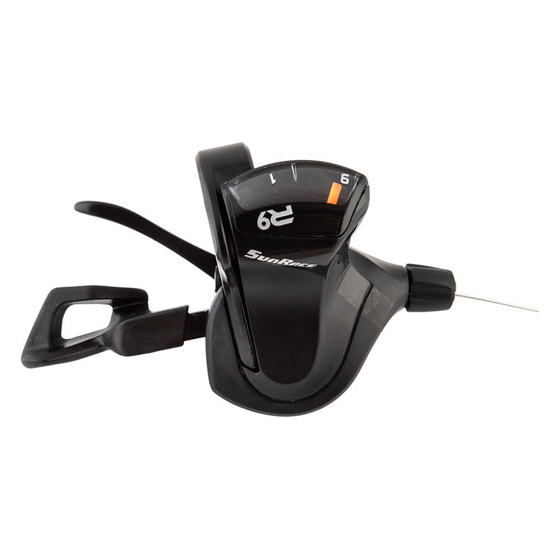 Shifters SunRace Sunrace DLR933 Flat Bar Trigger Shifter  Right 9sp 2 to 1 Blk 139g Dark Slate Gray