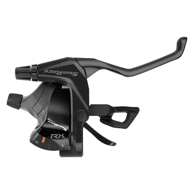 Shifters SunRace Sunrace STFX33 Flat Bar V Brake/Trigger Shifter STFX33 Right 11sp V Brake Blk 211g Dark Slate Gray