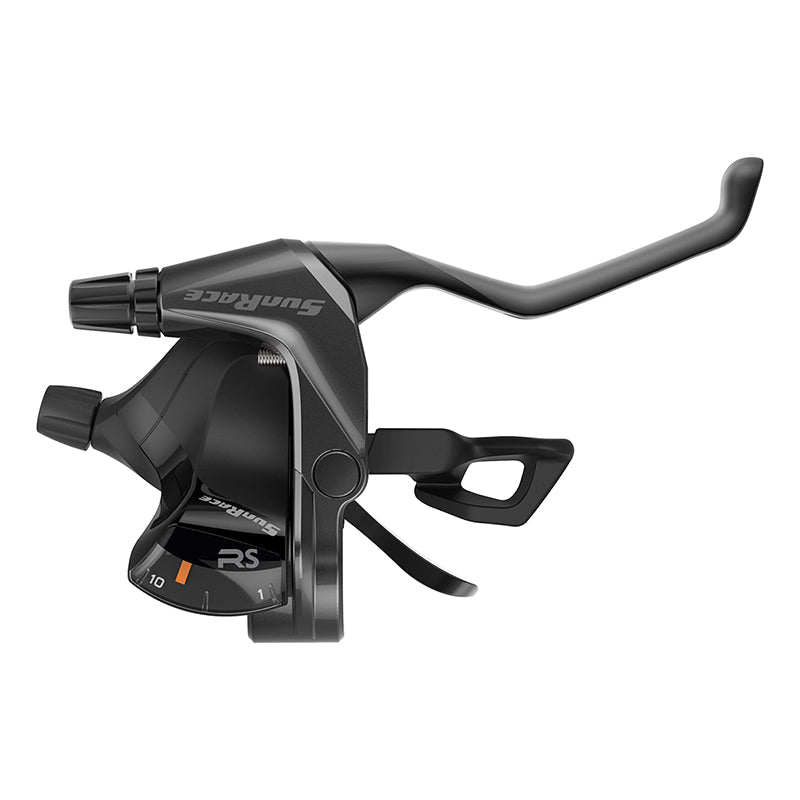 Shifters SunRace Sunrace STFS33 Flat Bar V Brake/Trigger Shifter STFS33 Right 10sp V Brake Blk 211g Dark Slate Gray