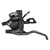 Shifters SunRace Sunrace STF933 Flat Bar V Brake/Trigger Shifter STF933 Left 3sp 2 to 1 V Brake Blk 212g Dark Slate Gray