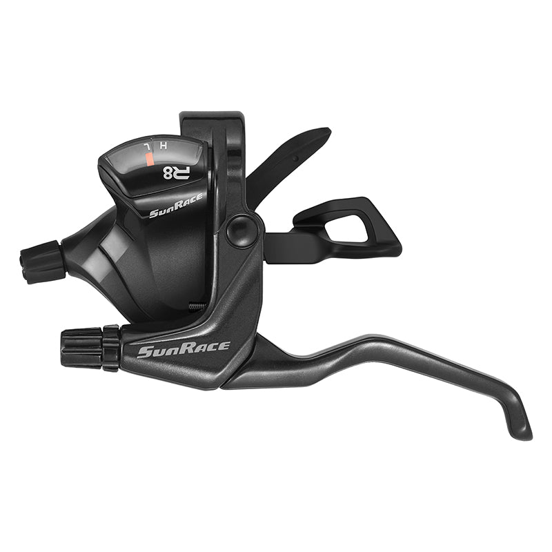 Shifters SunRace Sunrace STF803 Flat Bar V Brake/Trigger Shifter STF803 Left 2sp V Brake Blk Dark Slate Gray
