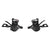 Shifters SunRace Sunrace DL-MS33 Mountain Trigger Shifter DLMS33 Pair 3x10sp 2 to 1 Blk 279g Dark Slate Gray