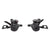 Shifters SunRace SunRace M403 Flat Bar Trigger Shifter Set - 3 x 7-Speed Dual Lever Dark Slate Gray