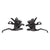 Brake/Shift Lever - Flat Bar SunRace SunRace M406 ST Trigger Brake/Shift Lever Set - 3x7-Speed For V-Brakes Black Dark Slate Gray