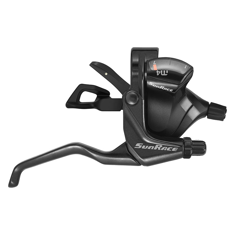 Shifters SunRace Sunrace M406 V Brake/Trigger Shifter STM406 Pair 3x8sp V Brake Blk 439g Dark Slate Gray