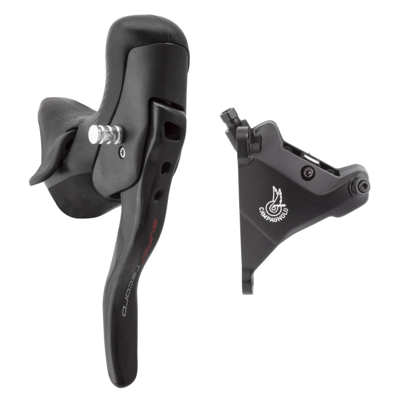 Brake/Shift Lever - Drop Bar Campagnolo Campagnolo Super Record Ergopower EPS Hydraulic Brake/Shift Lever Disc Caliper - Left/Front 12-Speed 160mm Flat Mount Caliper BLK Dark Slate Gray