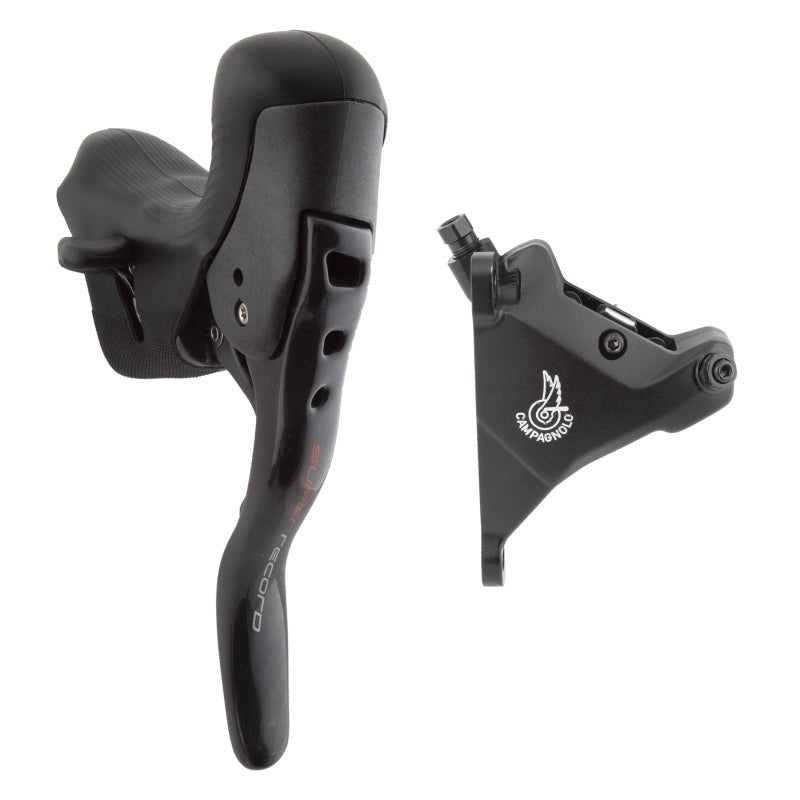 Brake/Shift Lever - Drop Bar Campagnolo Campagnolo Super Record Ergopower Hydraulic Brake/Shift Lever Disc Caliper - Left/Front 12-Speed 160mm Flat Mount Caliper BLK Dark Slate Gray