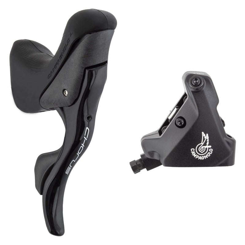 Brake/Shift Lever - Drop Bar Campagnolo Campagnolo Chorus Ergopower Hydraulic Brake/Shift Lever Disc Caliper - Right/Rear 12-Speed 140mm Flat Mount Caliper BLK Dark Slate Gray