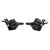 Shifters SunRace SunRace M403 Flat Bar Trigger Shifter Set - 7-Speed Dual Lever Dark Slate Gray