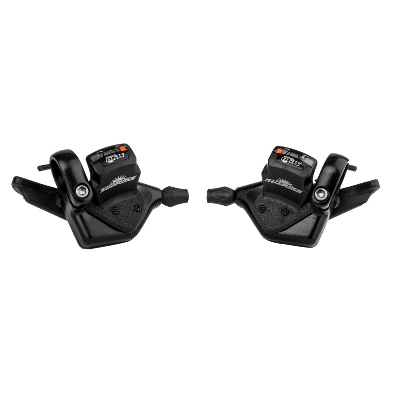Shifters SunRace Sunrace DL-M90 Trigger Shifter DLM90 Pair 3x9sp 2 to 1 Blk 312g Dark Slate Gray