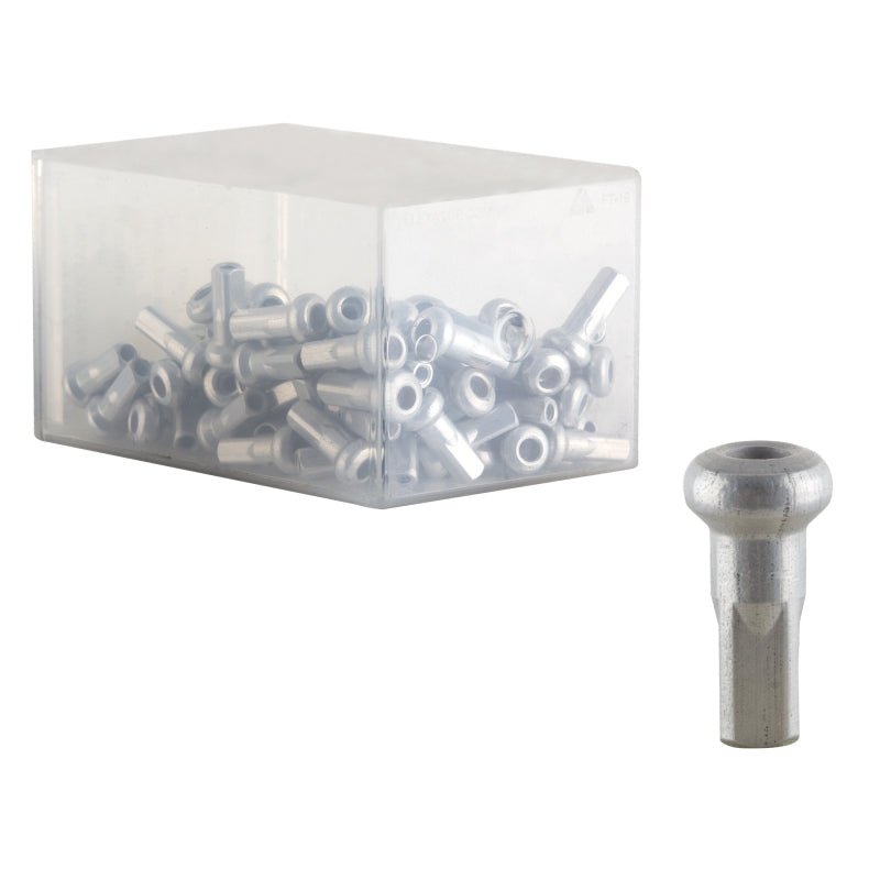 Spokes DT Swiss DT Swiss Hidden Alloy Nipple 14g/12mm Silver Box/100 Light Gray