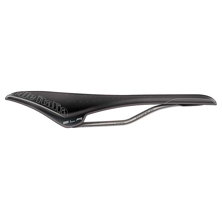 Saddles Selle Italia Selle Italia SLR SuperFlow L Saddle L3 Ti 316 Rail - Black Dark Slate Gray
