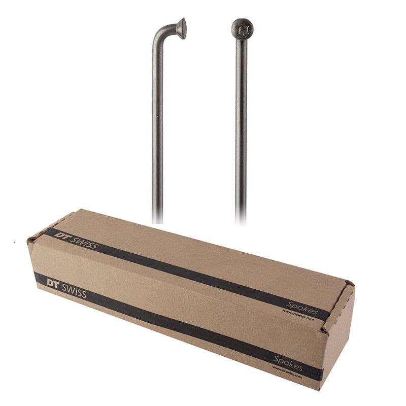 Spokes DT Swiss DT Swiss Champion Spoke: 2.0mm Blanks 315mm J-bend Silver Box of 500 Rosy Brown
