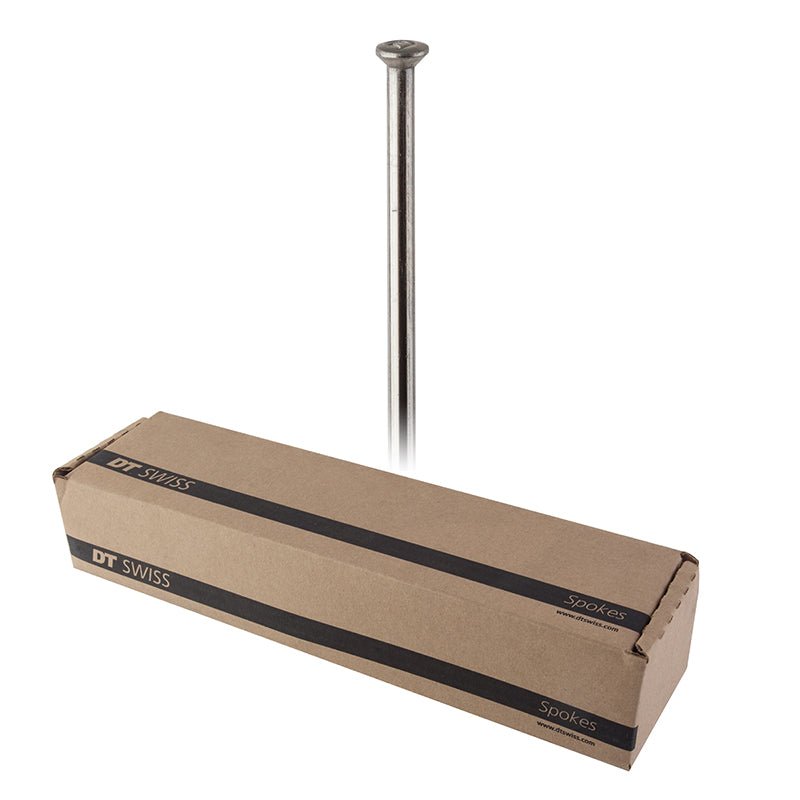 Spokes DT Swiss DT Swiss Champion Spoke: 2.0mm Blanks 315mm Straight Pull Silver Box of 500 Rosy Brown